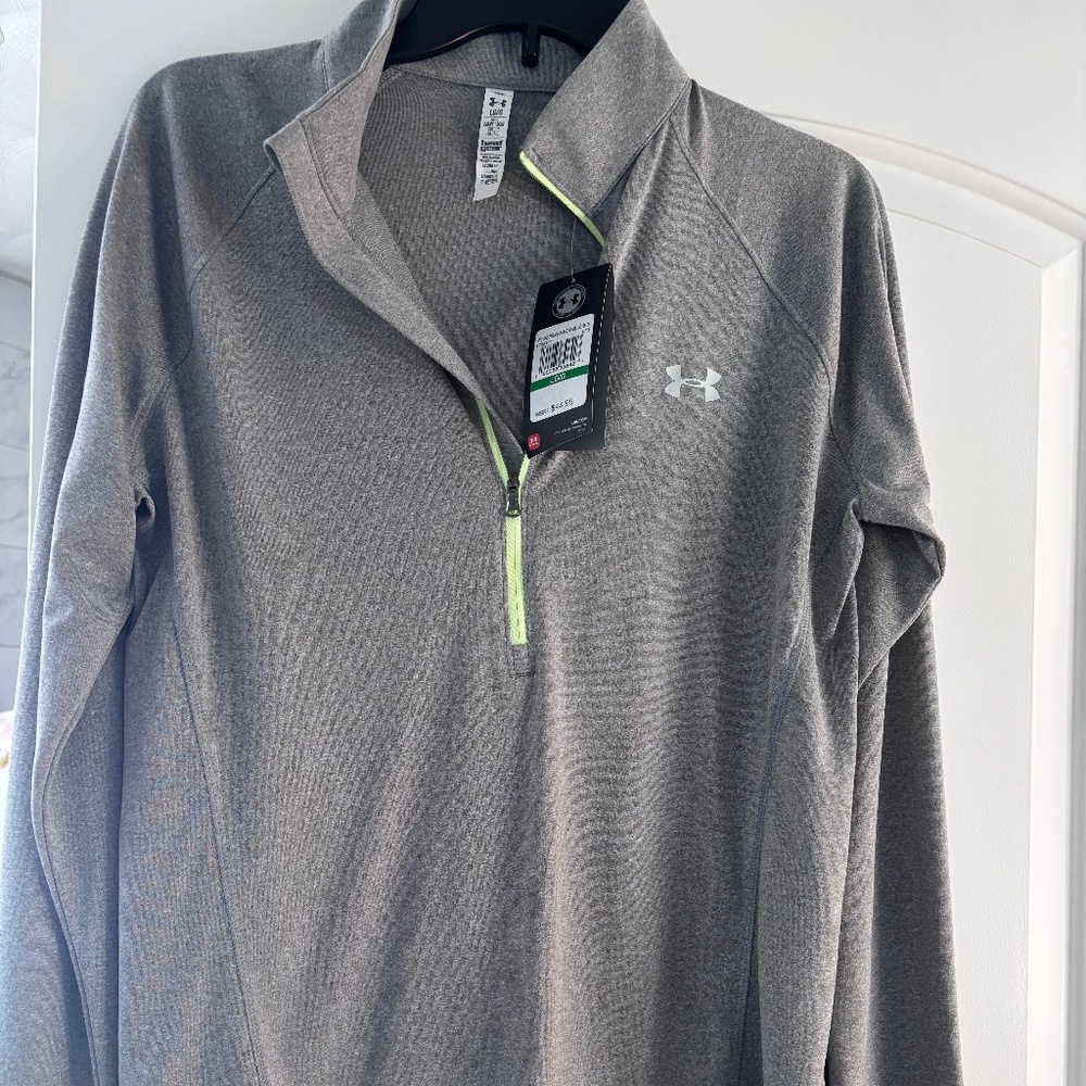 Womens Under Armour Femmes MuJeres Heat Gear in size Large in Gray